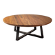 Messmate timber round coffee table