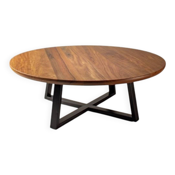 Table basse ronde en bois de messmate
