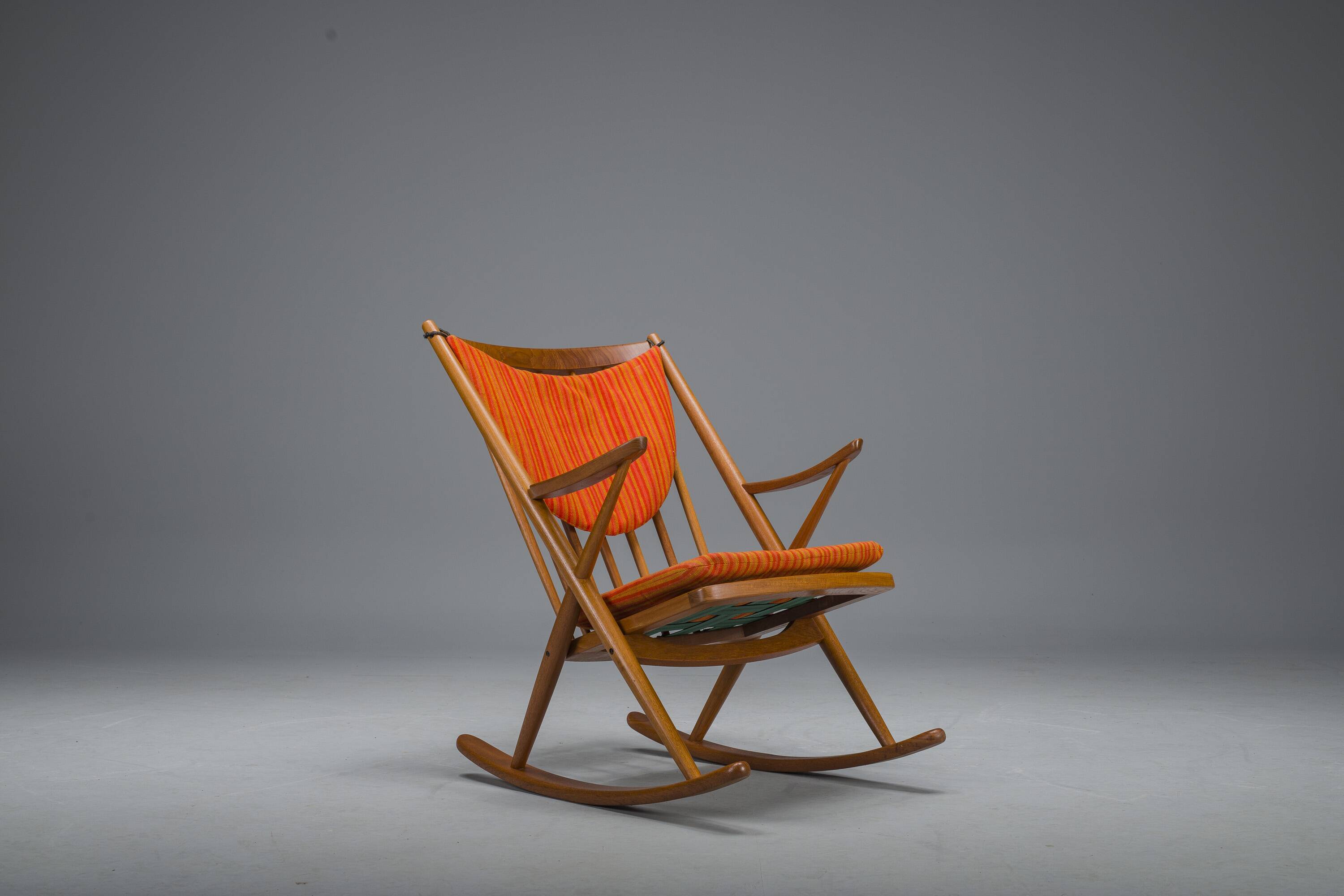 No. 182 Teak Rocking Chair by Frank Reenskaug for Bramin, 1960s
