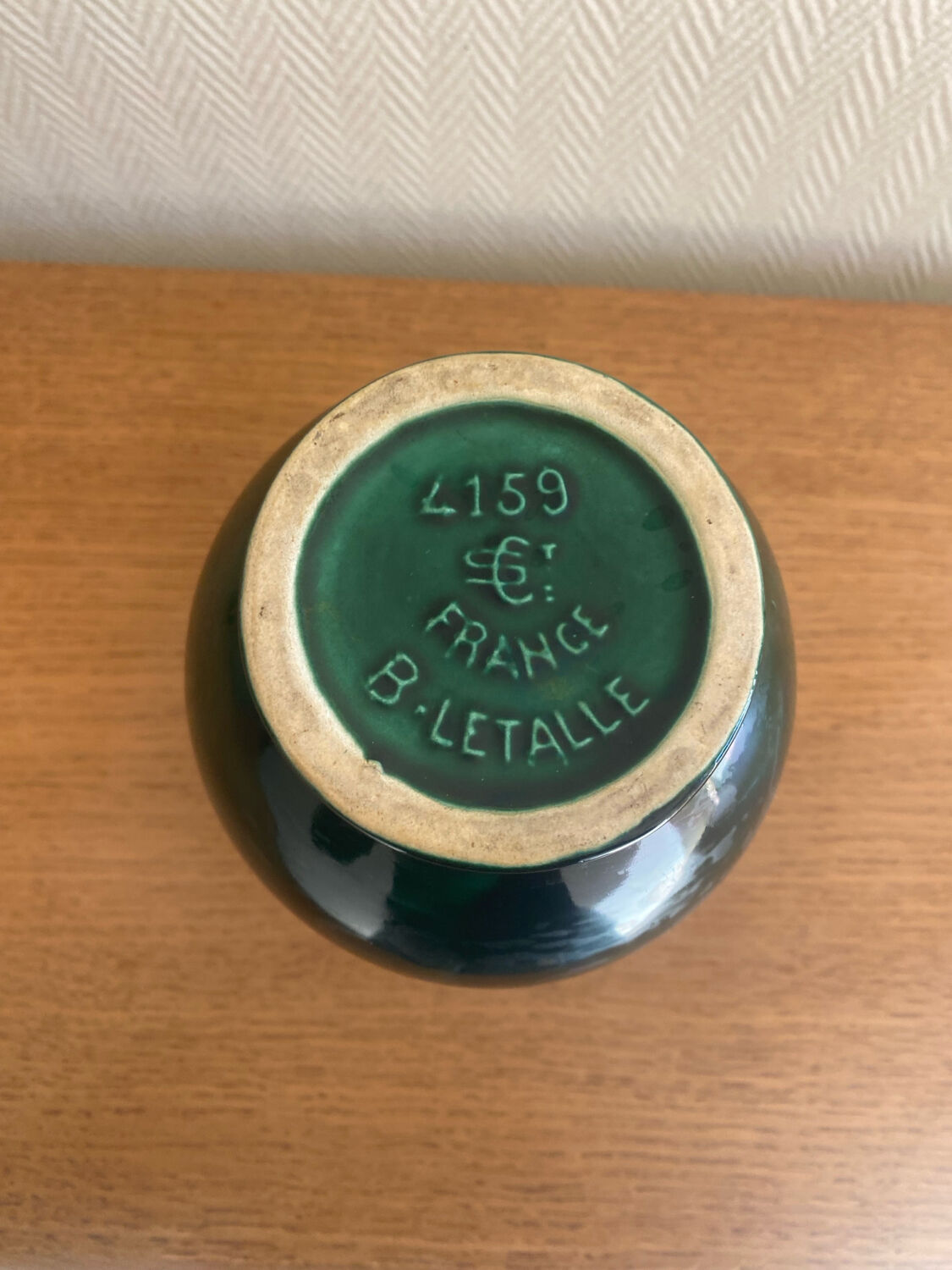 Art Deco vase signed Blanche Letalle for Saint Clément