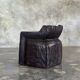 Stool, tabouret or low Japanese-style armchair in brutalist monoxyle radica.