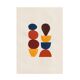 Abstract collage on paper signed eawy