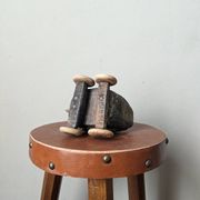 Jouet de collection vintage canard en bois