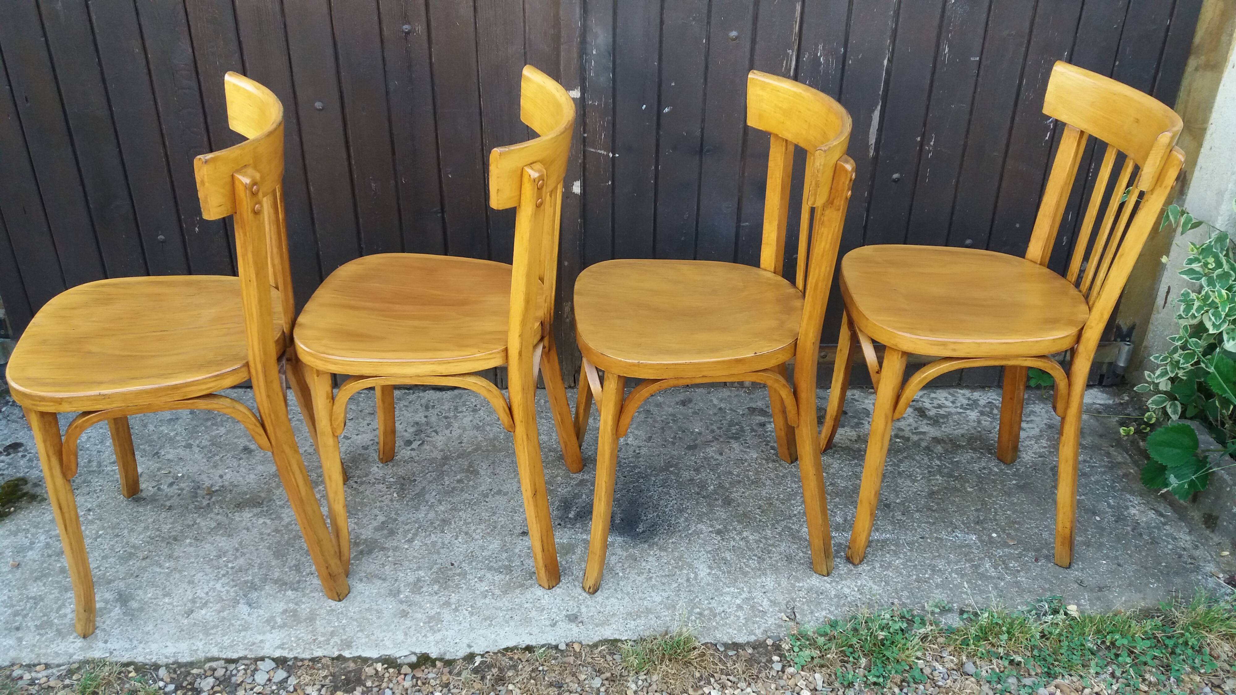 Set of 4 Baumann bistro chairs