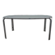 Vintage 70s smoked glass dining table
