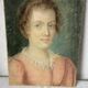 Pastel XIX portrait d'une jeune femme