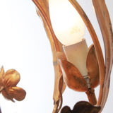 1970s Regency golden ceiling lamp