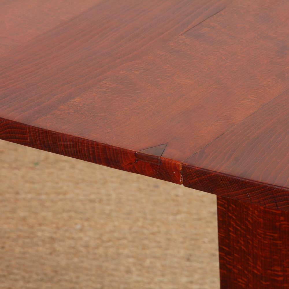 High wooden table, French craftsmanship from the 1940s.