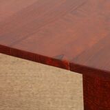 High wooden table, French craftsmanship from the 1940s.