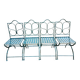 Set of 4 metal garden chairs