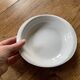 2 small old, vintage oven dishes - white ceramic
