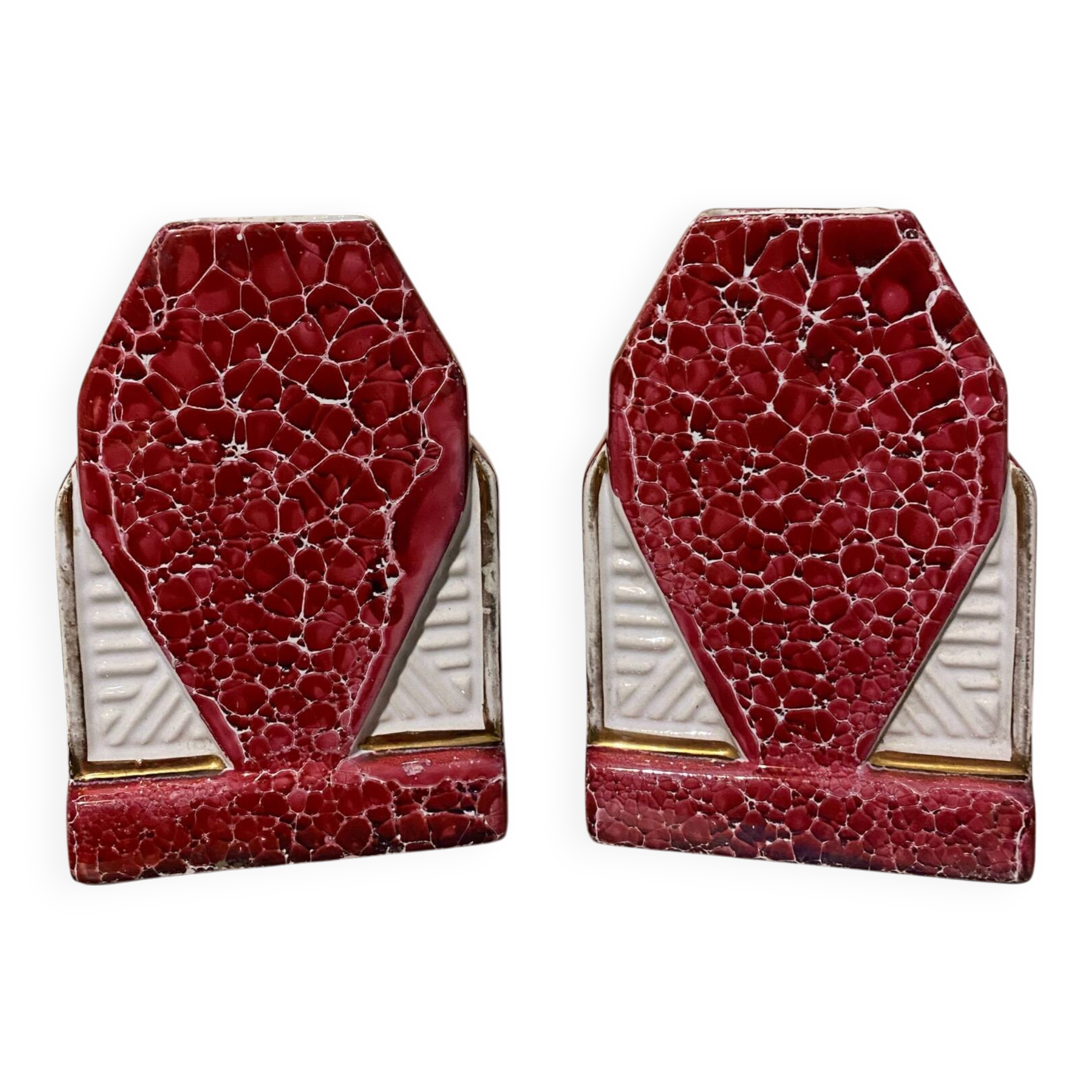 A pair of Art Deco vases