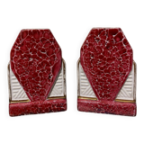 Duo of art deco vases