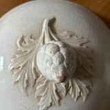 White iron earthenware soup tureen from Digoin and Sarreguemines late 19th century