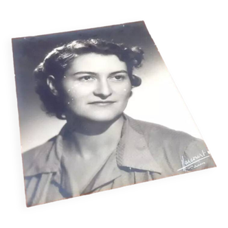 1950s Portrait silver print Harcourt Paris