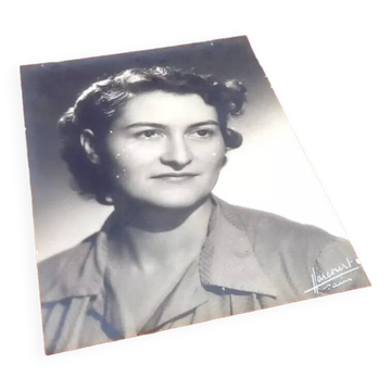 1950s Portrait silver print Harcourt Paris
