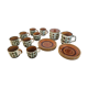Boch La Louvière coffee service series Noix – 18 pieces – 8 people