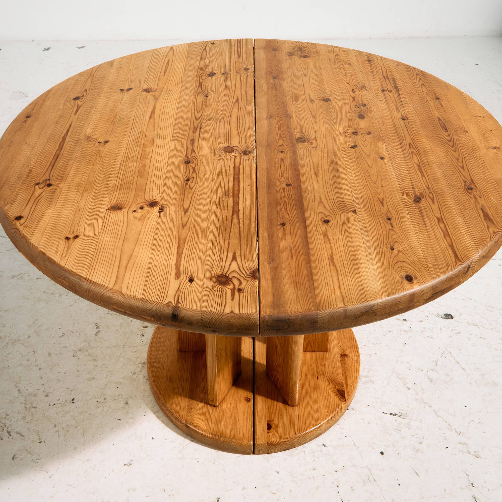 Pine dining set by Rainer Daumiller for Hirtshals Savvaerk, Set of 7