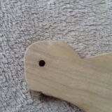 lot de 4 jouets en bois à roulettes