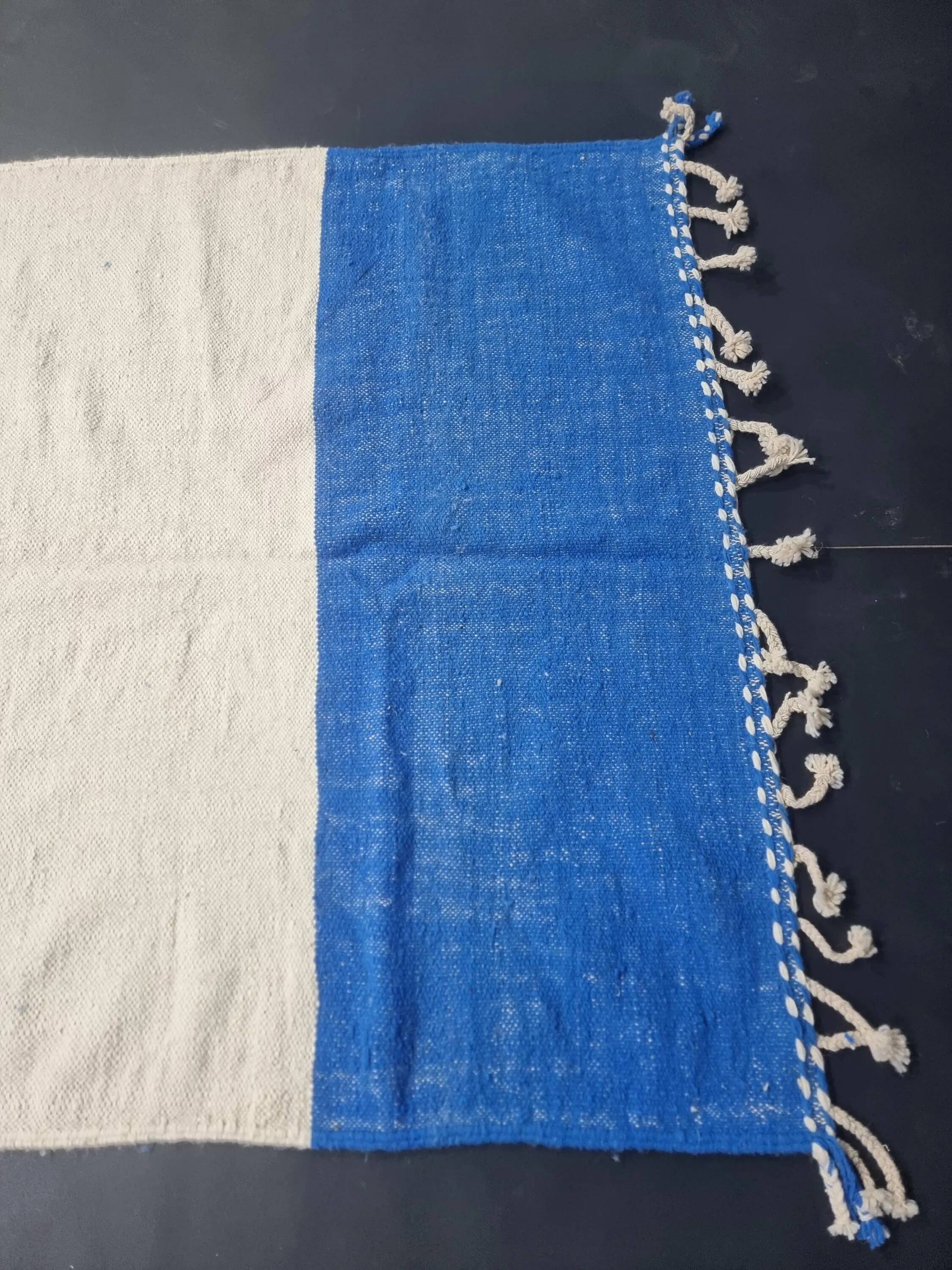 Berber carpet natural wool Morocco 3 x 2 m