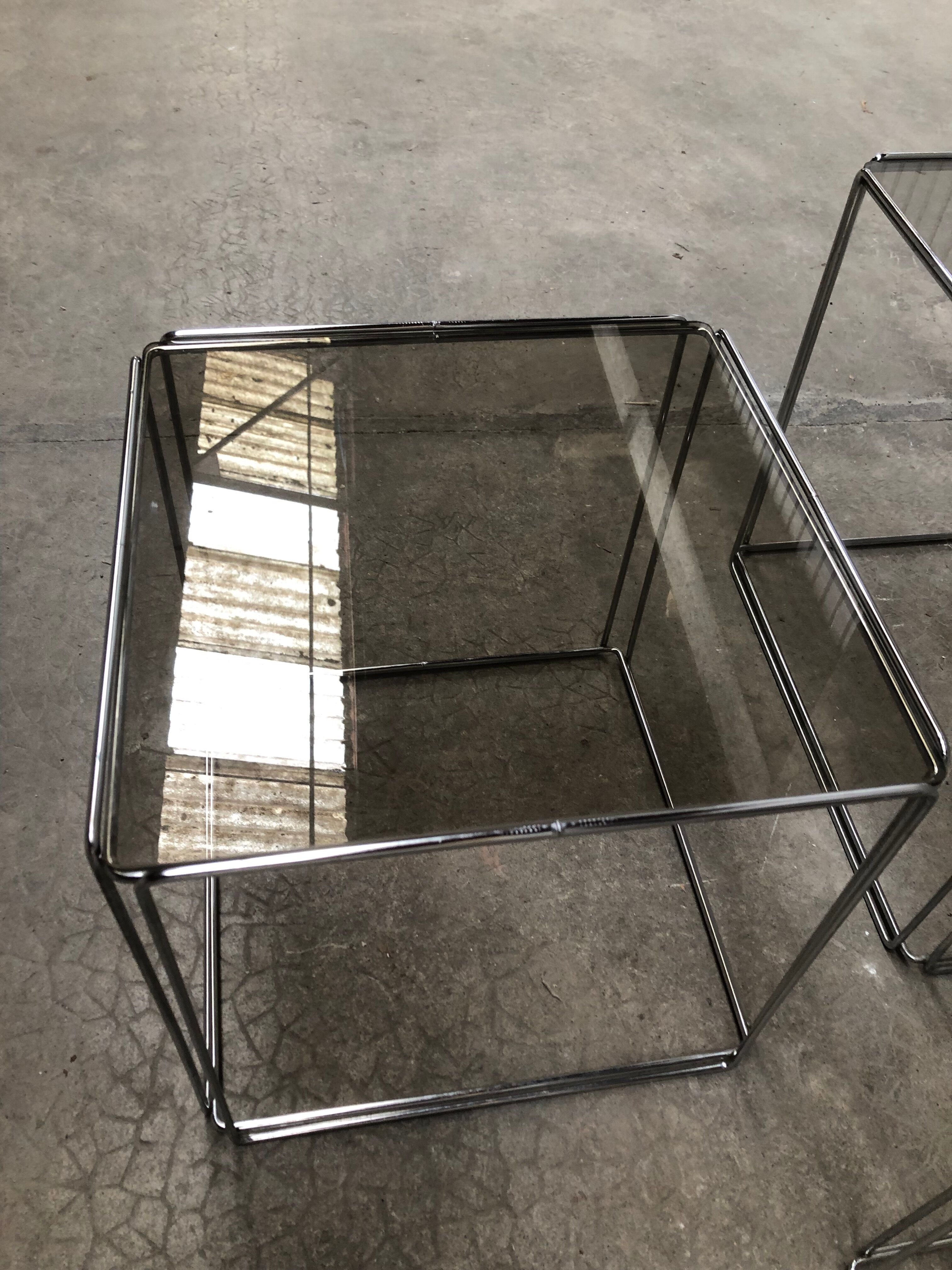 Side tables Max Sauze for Isosceles 1970