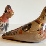 Couple BIRDS Handmade Ceramics MEXICO