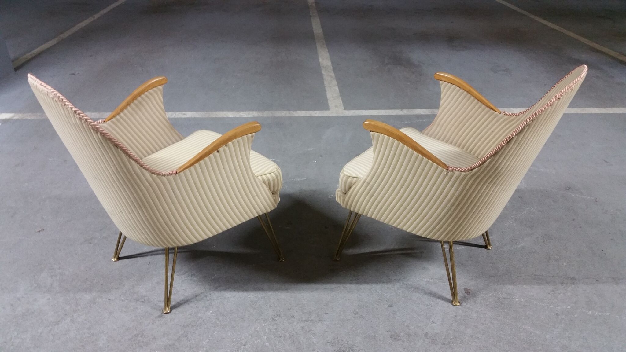 Paire de fauteuils années 50/60