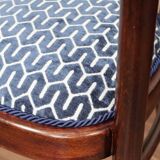 Ensemble de salon Thonet, en bois et jacquard bleu, 1910