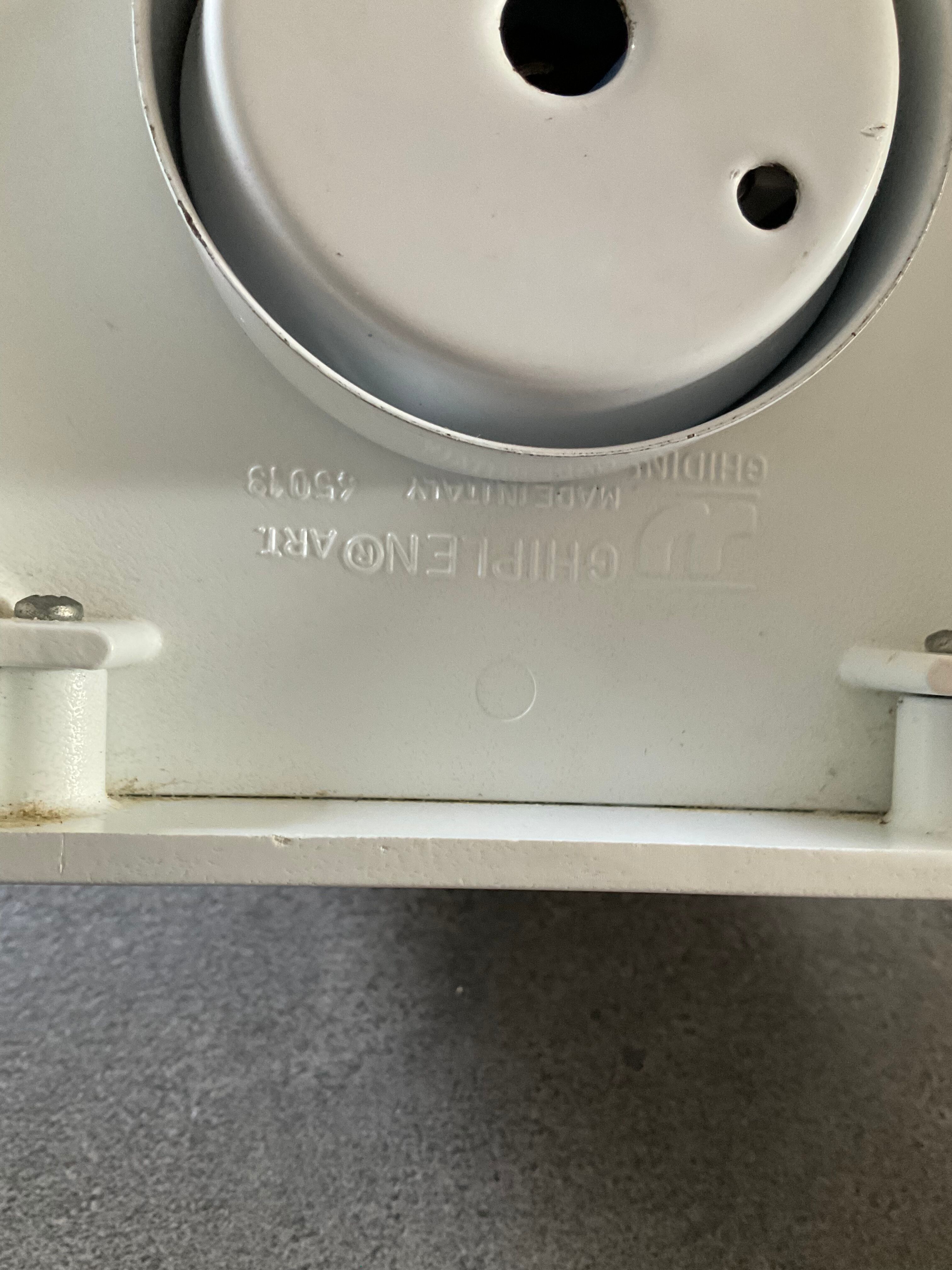 Ghiplen Ghidini wall lamp from the 70s in frosted glass and metal