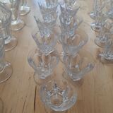 lot decanter and lot of crystal glasses from Lorraine