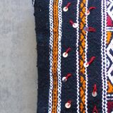 Kilim cushion moroccan black