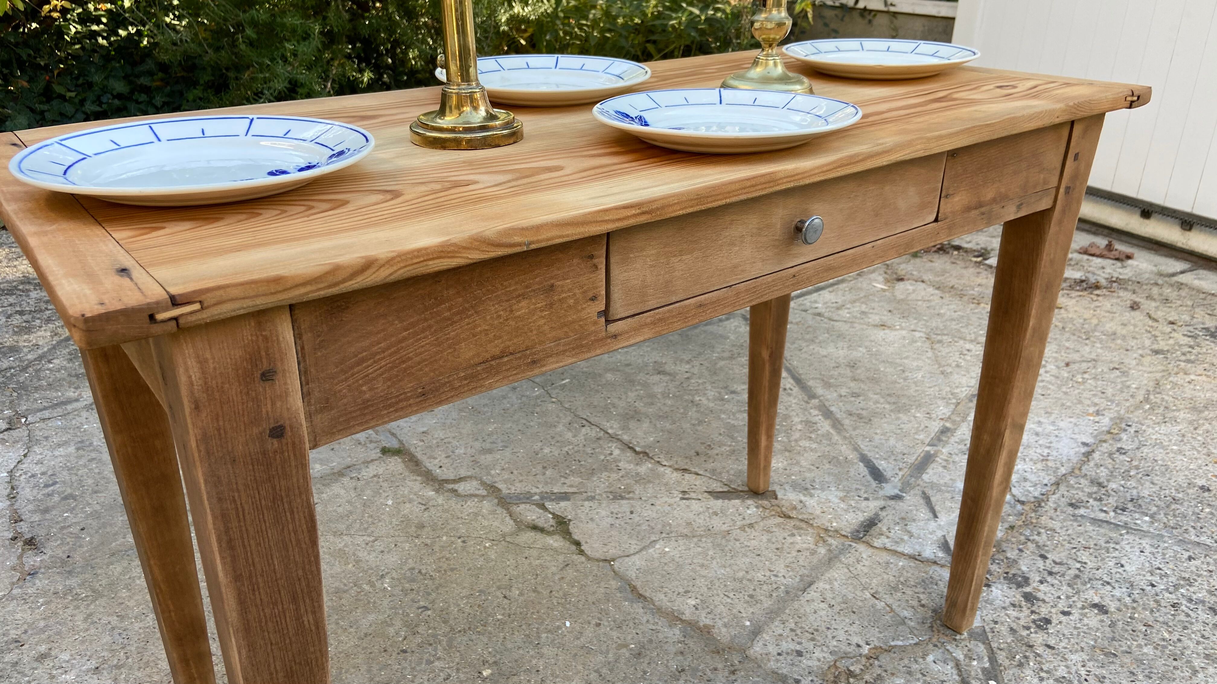 Table de ferme ou bureau vintage