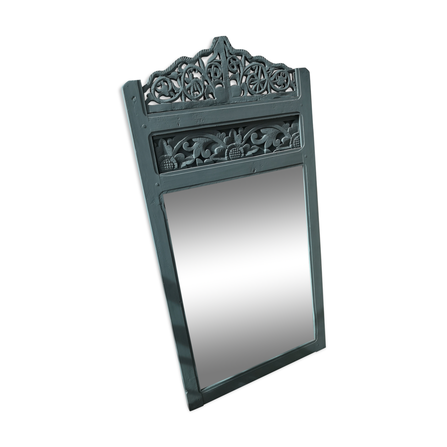 Miroir indonésien en teck 55x108cm