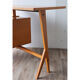 Bureau vintage asymétrique en bois 1960