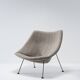 Oyster chair with Ottoman - Pierre Paulin