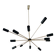 Lampadario Sputnik in ottone – 10 punti luce, Italia, anni ’60 – Originale