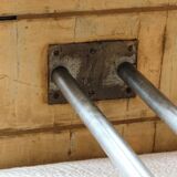 Art Deco console in onyx and steel