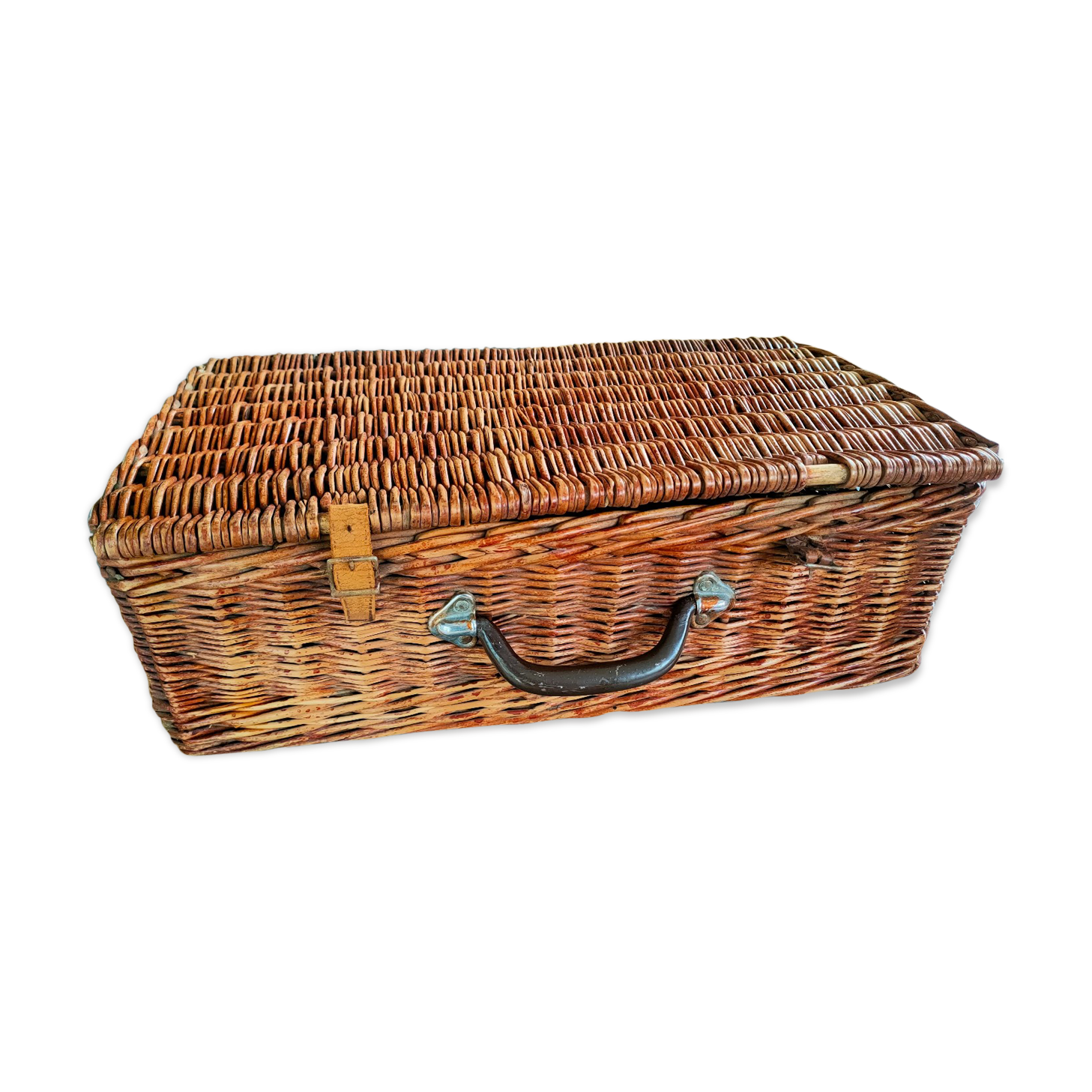 Coracle vintage wicker picnic basket