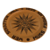 Decorative Hand-carved Wooden Plate with Pyrography, Germany 1960s