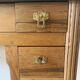 Old restored wooden desk