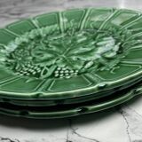 Sarreguemines grape barbotine dessert plates