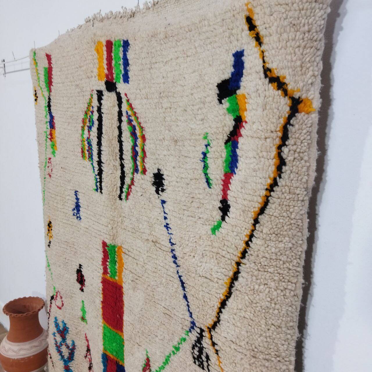 Tapis berbère marocain artisanal fait main 270 X 136 CM