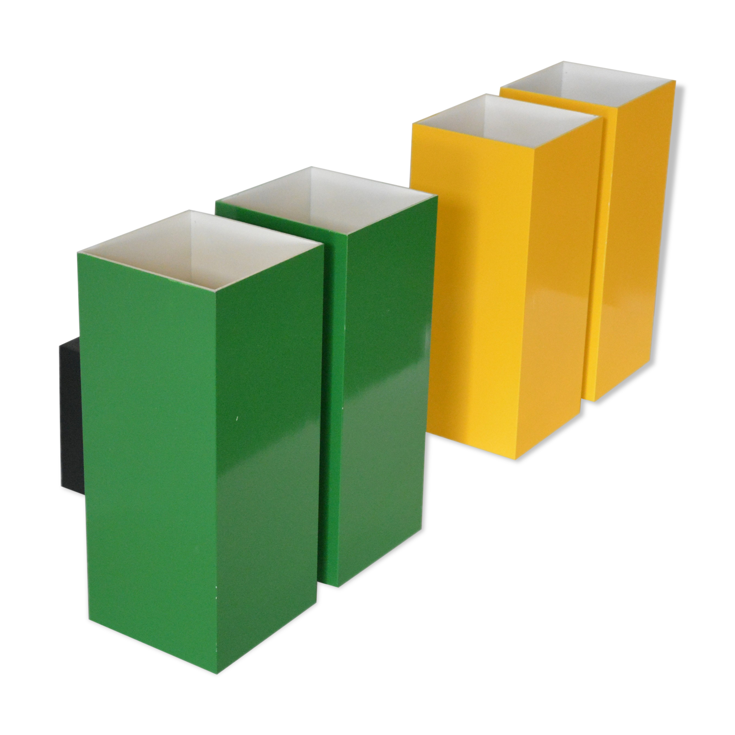 Pair of 60s minimalistic wall lights.
