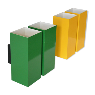 Pair of 60s minimalistic wall lights.