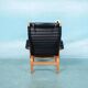 Design lounge armchair & ottoman 70s Bruno Mathsson Pernilla