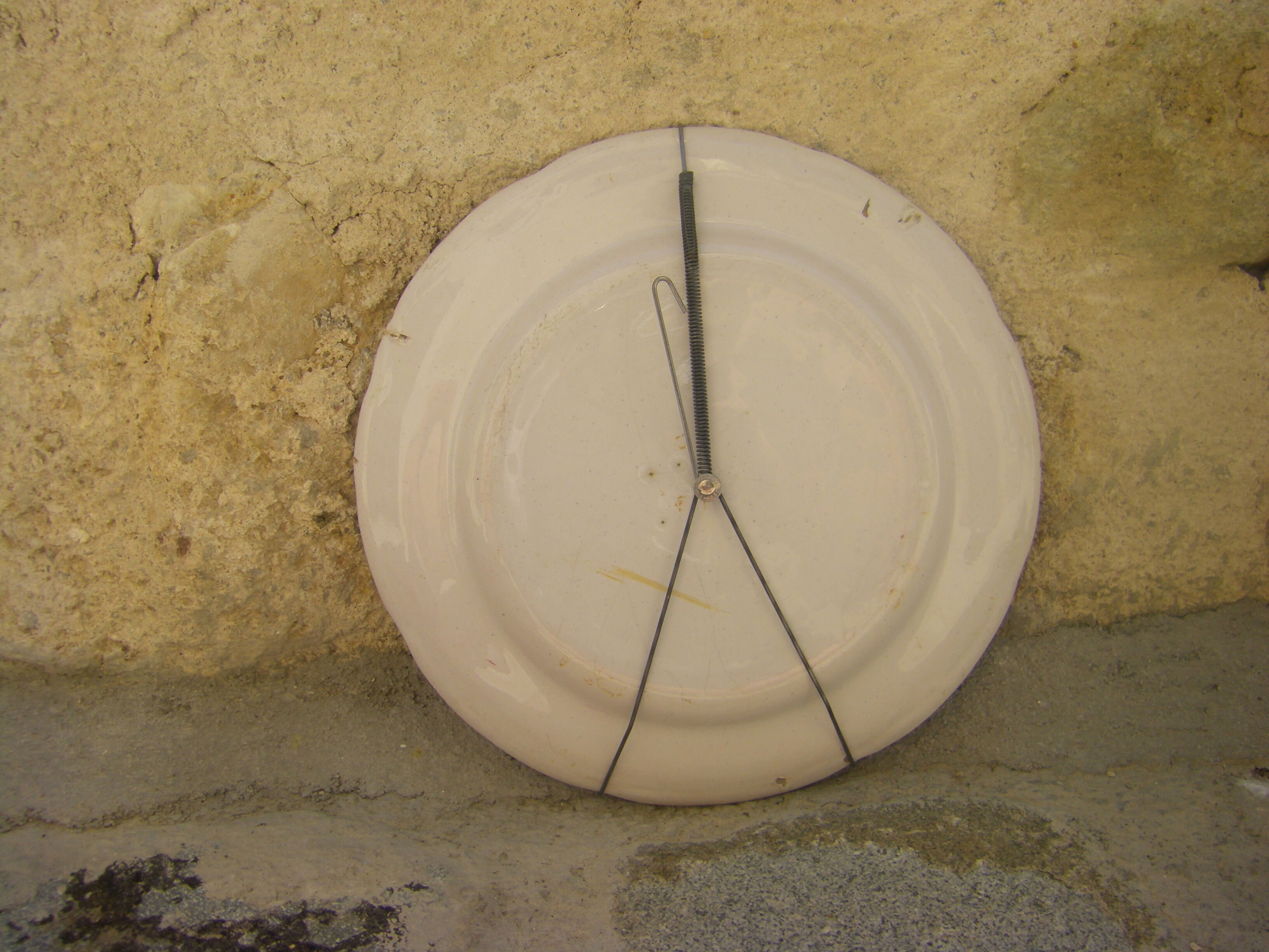 Oriental earthenware plate