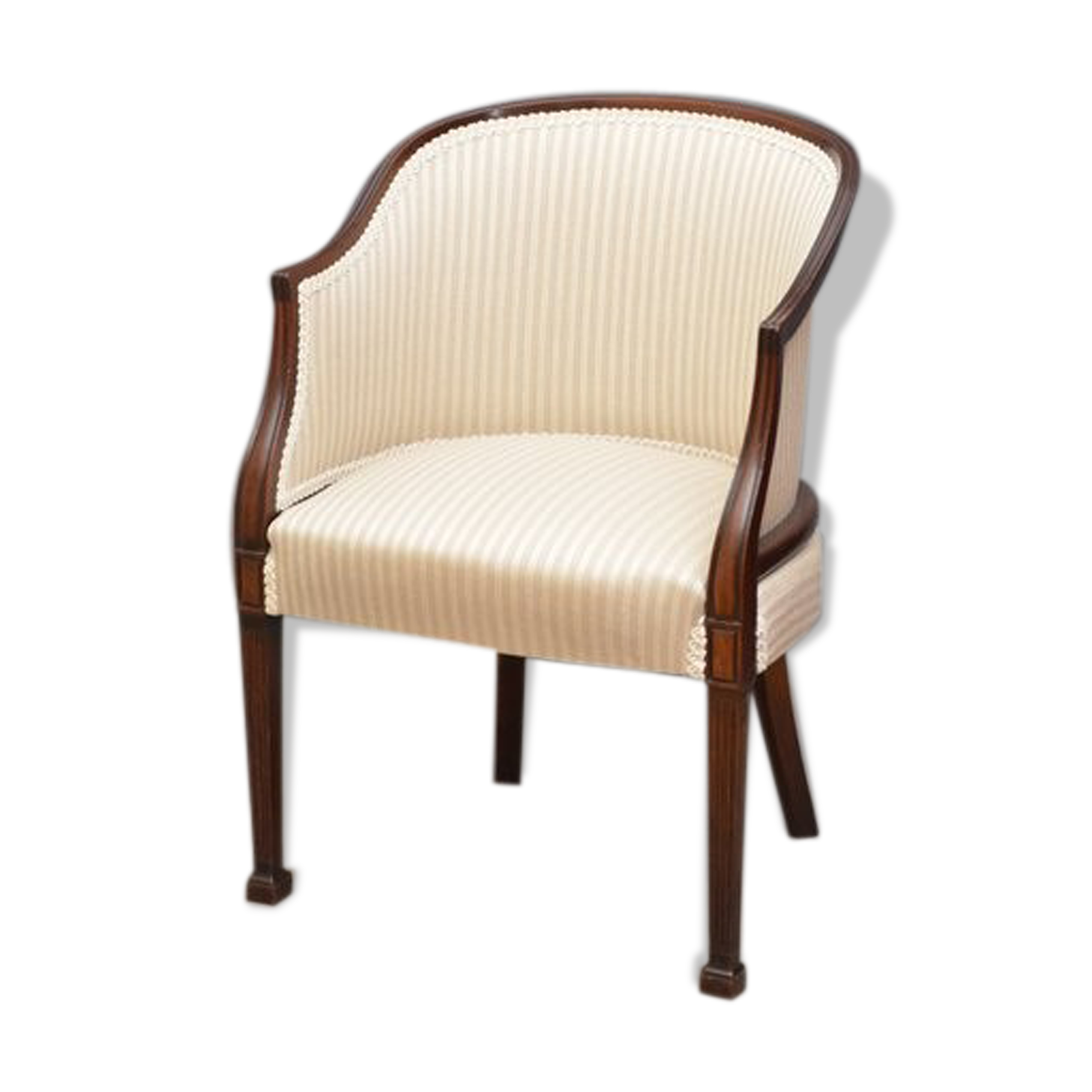 Edwardian mahogany armchair