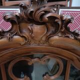Old display cabinet, classic style, solid oak