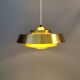 Une lampe suspendue danoise en laiton massif du milieu du siècle par Jo Hammerborg pour Fog & Mørup.