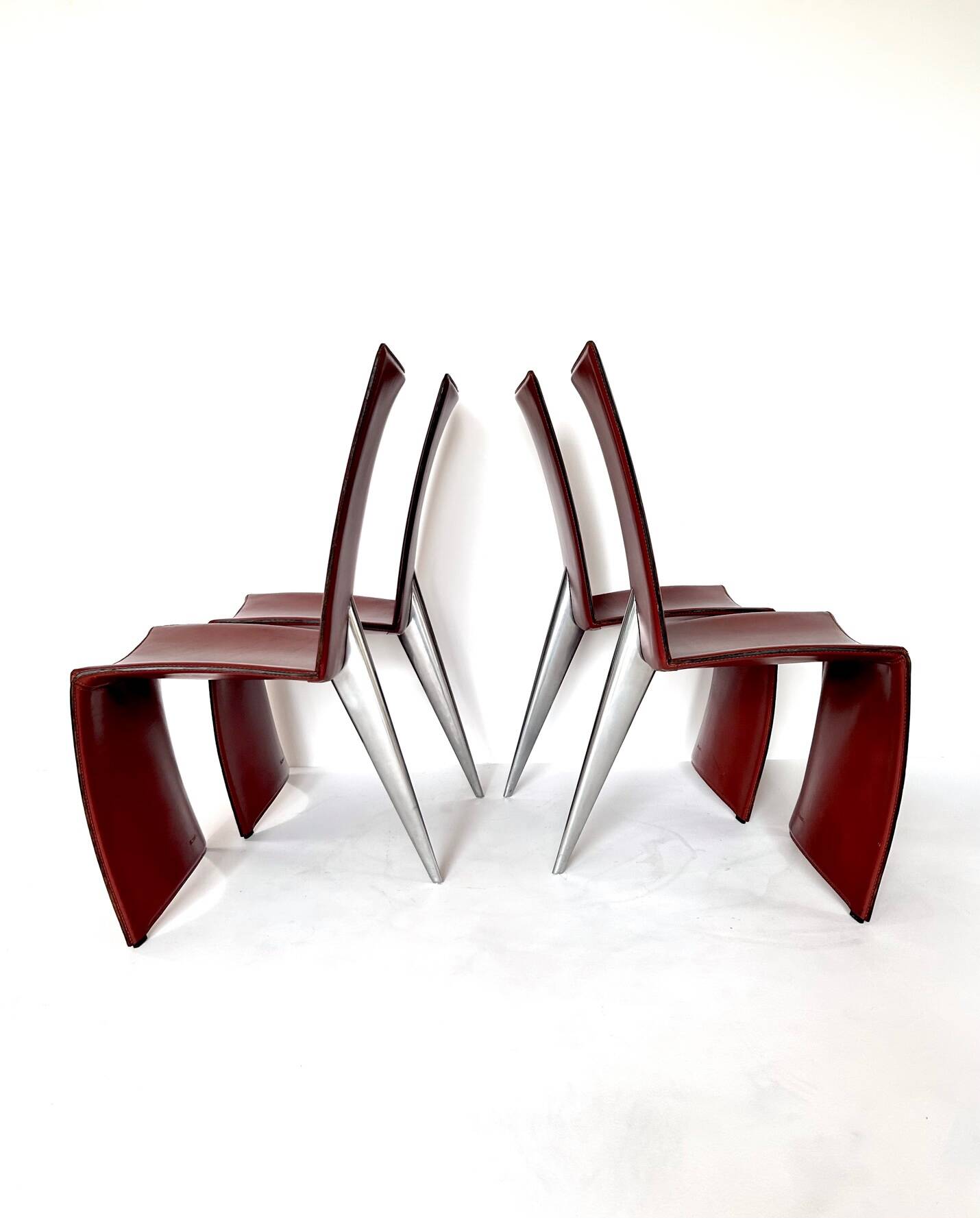 4 chaises "Ed Archer" , Philippe Starck, Driade, 1980's